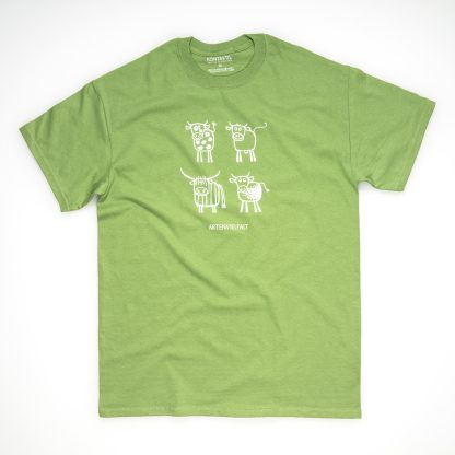 Tirol Design Kuh grün Herren T-Shirt Artenvielfalt Geschenk für Bauern
