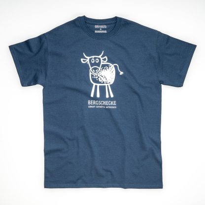 Tirol Design Bergschecke blau Kuh Herren T-Shirt Bergschnecke Geschenk Wanderer