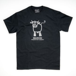 Tirol Design Braunvieh Kuh schwarz Herren T-Shirt Geschenk für Landwirt