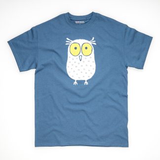Tirol Design Eule blau Herren T-Shirt Geschenk für Männer