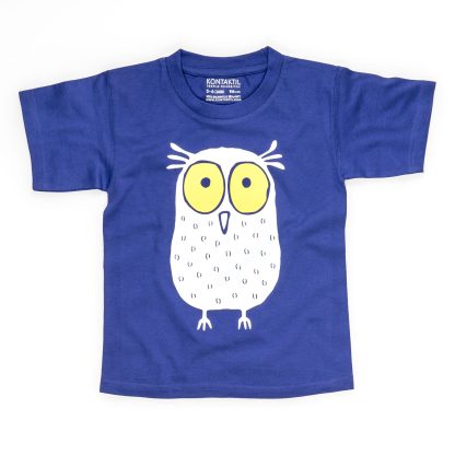 Eule T-Shirt Kind Buben Mädchen Jungen blau Tirol Design