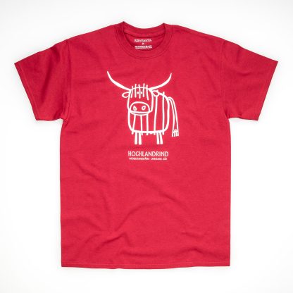 Tirol Design Hochlandrind rot Herren T-Shirt Kuh Geschenk für Züchter Rind