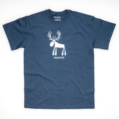 Tirol Design Hirsch blau Prachtstück Herren T-Shirt Geschenk für Mann