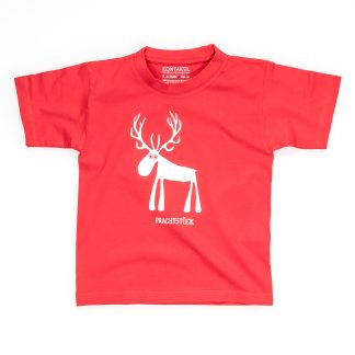 Hirsch T-Shirt Kind Buben Mädchen Jungen rot blau Prachtstück Naturbursch